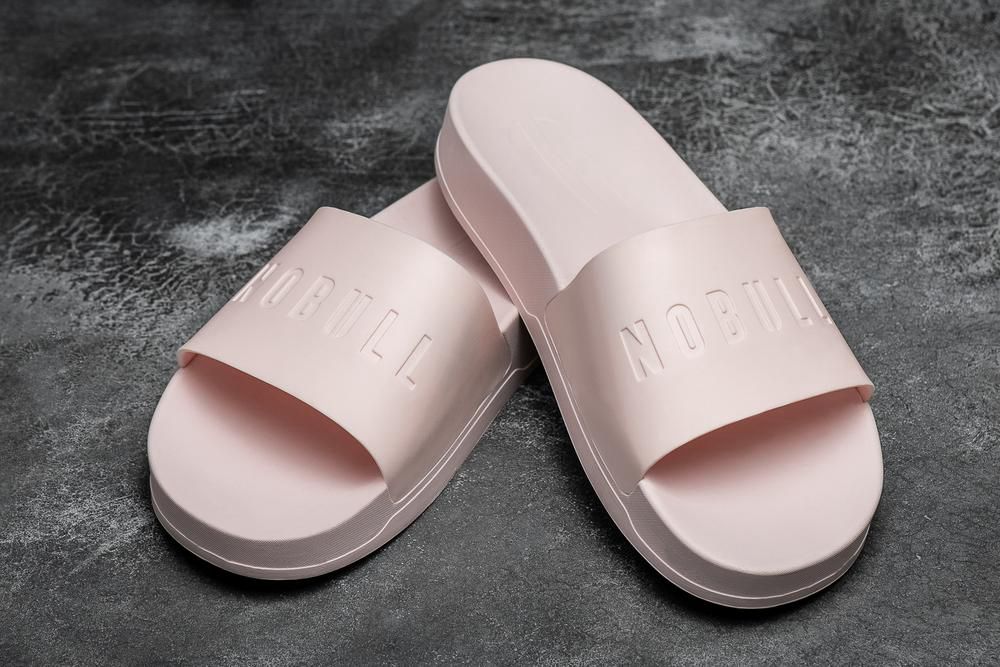 NOBULL Women's Slides - Blush - Ireland (5684UZIYD)